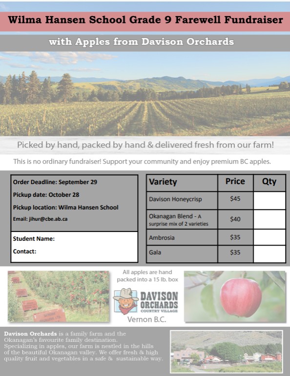 Wilma Hansen Apple Order Form 26 27