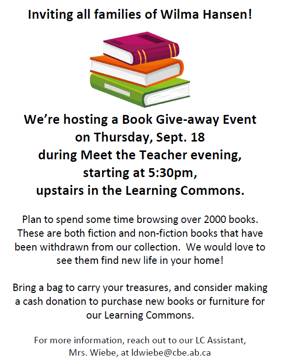 book give away poster Capture